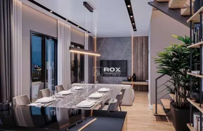 Apartamento duplex com 3 quartos 2 suítes à venda, 86 m² - santa felicidade, curitiba/pr