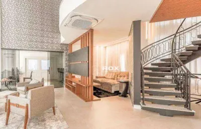 Casa a venda, 4 suítes, condomínio fechado, em santa felicidade - curitiba/pr