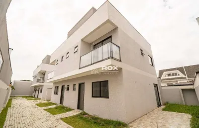 Sobrado em condomínio fechado com 3 quartos à venda, 130 m² - boqueirão - curitiba/pr