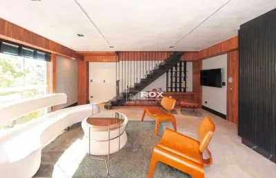 Cobertura mobiliada, 3 quartos à venda - campo comprido - curitiba/pr