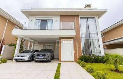 Casa com 4 suítes à venda, 346 m² - santa felicidade, curitiba/pr