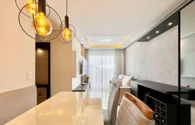 Apartamento mobiliado 2 quartos à venda - portão - curitiba/pr