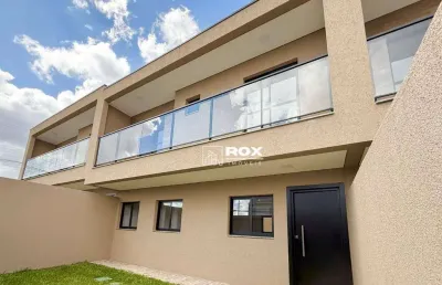 Sobrado novo com 3 quartos e quintal para alugar - santa felicidade, curitiba/pr