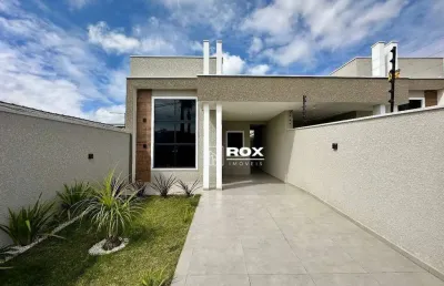 Casa térrea, alto padrão com 3 quartos à venda, 110 m² por r$ 659.000 - nações - fazenda rio grande/pr