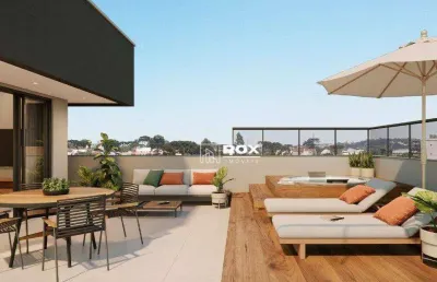 Cobertura na planta com 2 quartos 1 suíte à venda, 147 m² por r$ 1.373.640 - portão, curitiba/pr