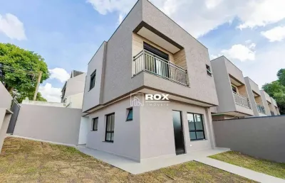 Sobrado de esquina com 3 quartos à venda, 123 m² por r$ 850.000 - novo mundo, curitiba/pr