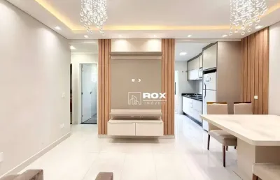 Apartamento mobiliado e decorado,3 quartos à venda - pinheirinho - curitiba/pr