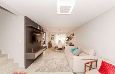 Sobrado de alto padrão com 3 quartos 1 suíte à venda, 118 m² por r$ 794.000 - santa cândida, curitiba/pr