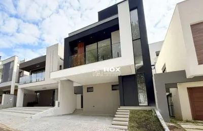 Casa nova em condomínio fechado, com 4 quartos à venda - santa cândida - curitiba/pr