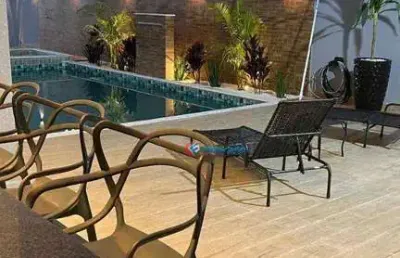 Linda chácara com piscina e espaço gourmet, fino acabamento e bom gosto por r$ 600.000 - jardim minezotta  - sumaré/sp.