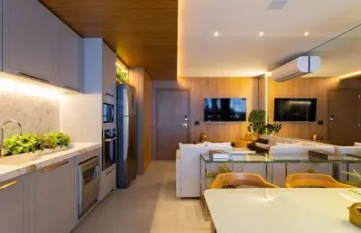 Apartamento no azure compact life com 81 m², 2 suítes , setor marista, goiâni