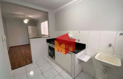 Apartamento com 2 dormitórios para alugar, 60 m² por r$ 1.320,00/mês - jardim recanto - americana/sp