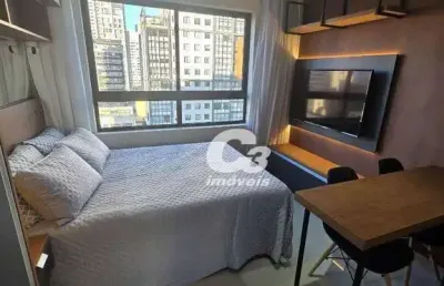 Studio com 1 dormitório, 21 m² - venda por r$ 440.000,00 ou aluguel por r$ 3.462,00/mês - centro - curitiba/pr