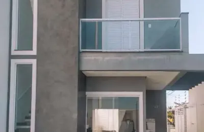 Sobrado para venda em itanhaém, jardim regina, 3 dormitórios, 1 suíte, 3 banheiros, 2 vagas