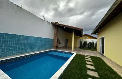 Casa para venda em itanhaém, umuarama, 3 dormitórios, 1 suíte, 2 banheiros, 12 vagas