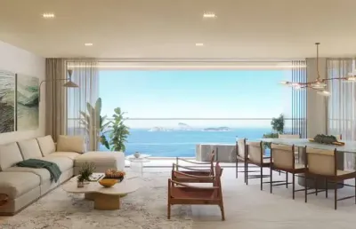 O melhor apartamento de luxo, 346m², 6 vagas, 4 suítes, de frente para o mar da praia de ipanema - posto 8