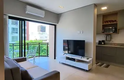 Apartamento 2 suítes, 65m², no top leblon apart services, melhor flat do leblon com rooftop e piscina vista mar.