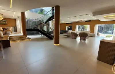 Mansão de alto luxo, 5 suítes com closet, lote em duna, 1096m², no melhor condomínio da barra da tijuca.
