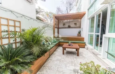 Apartamento garden de 1 quarto, terraço privativo e garagem