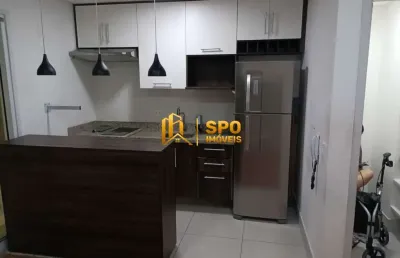 Cond viaza , apto de 43 metros para venda e locação semi mobiliado com 2 quartos e 1 vaga.