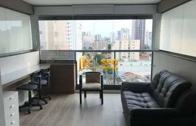 Studio para alugar  mobiliado com 29m², 1 quarto e 1 vaga-brooklin- são paulo.