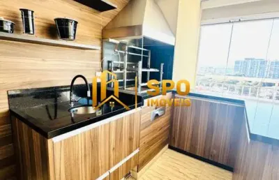 Condomínio novamerica, apto mobiliado para locação com 100 metros ,3 quartos na chácara  sto antonio