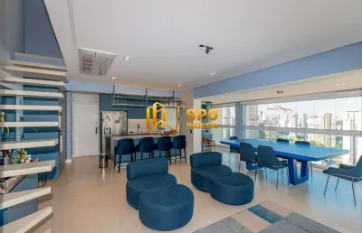 Cond passeio brooklin, cobertura de 227 metros com 3 suites a venda em santo amaro