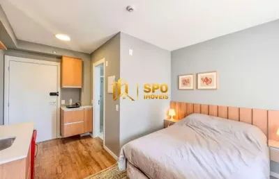 Studio moderno de 21m² a 650 metros da estação brooklin ? conforto, praticidade e lazer completo!