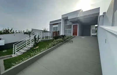 Casa nova com 3 dormitórios - 1 suíte - são josé/sc