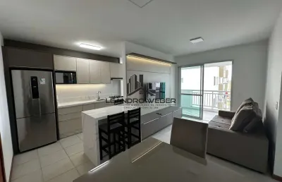 Apartamento mobiliado - 2 dormitórios - suíte - biguaçú/sc