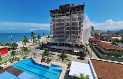 Excelente apartamento frente mar à venda de 3 dormitórios na martim de - caraguatatuba/sp