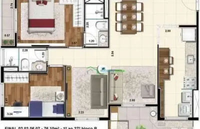 Venda e locação - apartamento 3 dormitórios, 1 suíte e varanda gourmet em barueri - próximo ao parque e condomínio completo