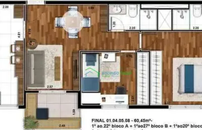 Apartamento 2 dormitórios, 1 suíte e varanda gourmet à 400m do parque municipal de barueri e 7 minutos de alphaville - venda e locação.