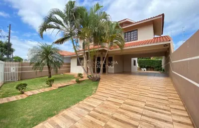 Sobrado á venda com piscina, jardim pancera, toledo - pr