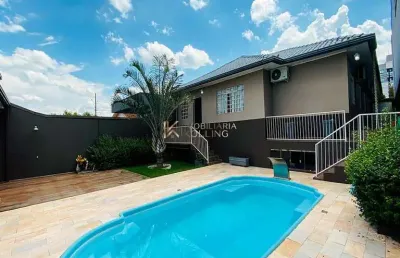 Casa com 3 dormitório para  à venda, jardim pancera, toledo - pr