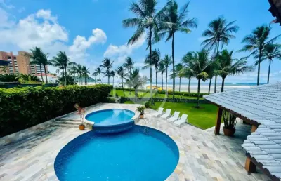 Casa pé na areia 5 suítes no módulo 5 da riviera de são lourenço codigo: 106331
