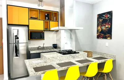 Apartamento mobiliado e decorado a venda a 500 metros do mar. codigo: 129083
