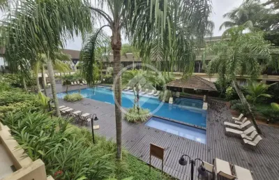 Apartamento duplex a venda condominio pantai com vista p lazer guarujá sp codigo: 122048