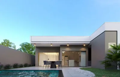 Casa com piscina, à venda, jardim das nações, campo grande - ms