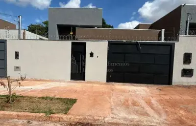 Casa com 3 dormitórios à venda, parque rita vieira, campo grande - ms