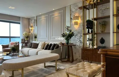 Apartamento com vista frente mar, a poucos passos da praia de balneário camboriú
