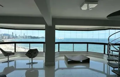 Cobertura frente mar em balneário camboriú com 5 suítes