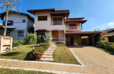 Casa em condomínio fechado com 5 quartos à venda na rua joão previtalle, 2780, condomínio residencial terras do caribe, valinhos, 360 m2 por r$ 1.980.000