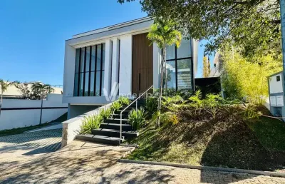 Casa em condomínio fechado com 4 quartos à venda na estrada municipal adelina segantini cerqueira leite, 1000, loteamento mont blanc residence, campinas, 540 m2 por r$ 4.600.000