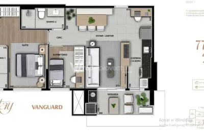Apartamento com 2 quartos à venda na rua mogi guaçu, 119, chácara da barra, campinas, 77 m2 por r$ 850.000