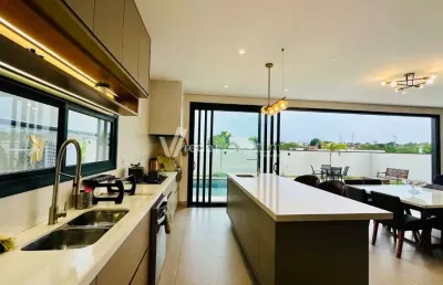 Casa em condomínio fechado com 5 quartos à venda na avenida carlos diaulas serpa, 220, loteamento parque dos alecrins, campinas, 265 m2 por r$ 2.800.000