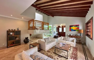 Casa em condomínio fechado com 5 quartos à venda na estrada francisco von zuben, 1, chácara flora, valinhos, 822 m2 por r$ 2.900.000