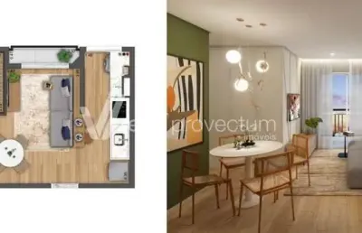 Apartamento com 2 quartos à venda na avenida aquidaban, 41, centro, campinas, 45 m2 por r$ 395.000
