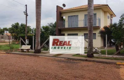 Rancho com 3 dormitórios, 218 m² - venda por r$ 585.000,00 ou aluguel por r$ 2.799,31/mês - zona rural - santo antônio do aracanguá/sp