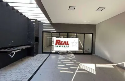 Casa nova com 2 dormitórios (01 suíte) à venda, 104 m² por r$ 390.000 - jardim costa rica - birigüi/sp